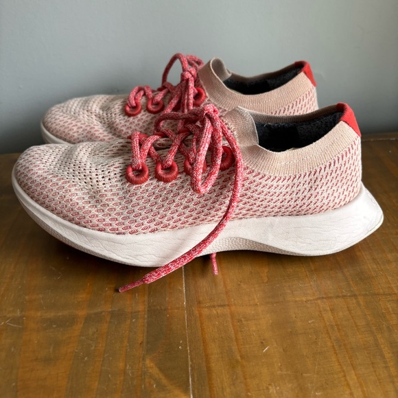 Allbirds Tree Dasher Flame Red/Pink Knit Running Shoes-Women’s Size 8 - Picture 1 of 13
